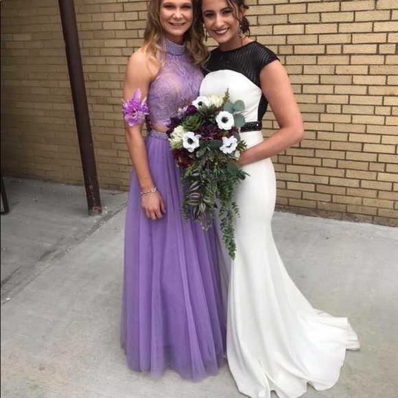 Sherri Hill two piece prom dress - Picture 3 of 5